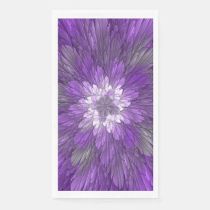 Psychedelische Paarse Bloem Abstracte Fractale Kun Servet