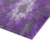 Psychedelische Paarse Bloem Abstracte Fractale Kun Snijplank (Hoek)