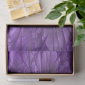 Psychedelische Paarse Bloem Abstracte Fractale Kun Tissuepapier (Geschenk)