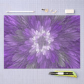 Psychedelische paarse bloem abstracte fractale kun tissuepapier (Craft)