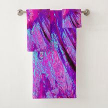 Psychedelische Paarse en Magenta Hibiscus Bloem