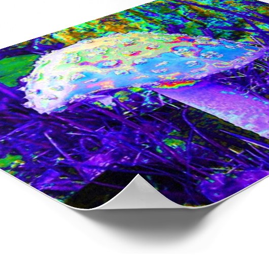 psychedelische paddenstoel poster (Hoek)