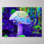 psychedelische paddenstoel poster (Voorkant)
