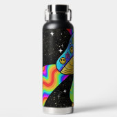 Psychedelische Paddenstoel Waterfles (Voorkant)