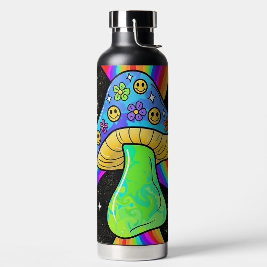 Psychedelische Paddenstoel Waterfles (Links)