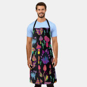 Psychedelische paddenstoelen Rainbow Colors Patroo Schort (Gedragen)