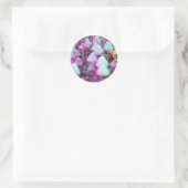 Psychedelische paddenstoelen ronde sticker (Tas)