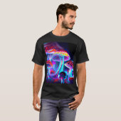 Psychedelische paddenstoelen t-shirt (Voorkant volledig)