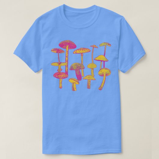 Psychedelische paddenstoelen t-shirt (Design voorkant)