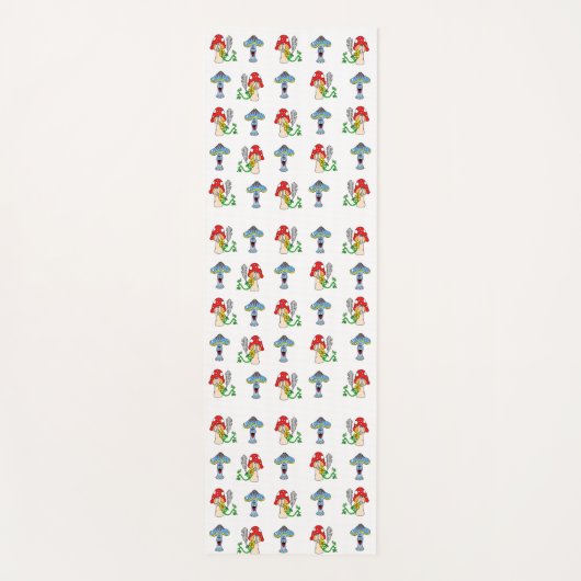Psychedelische paddenstoelen Yoga Mat (Voorkant)