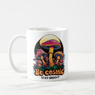 psychedelische paddenstoelengroef koffiemok