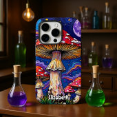 "Psychedelische Paddenstoelennacht iPhone Hoesje
