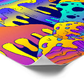 psychedelische paddenstoelensmelt poster (Hoek)