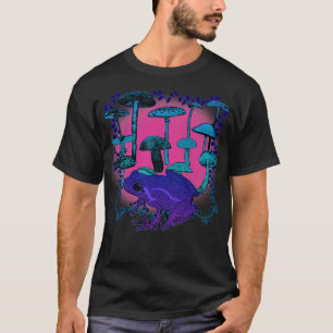 Psychedelische Paddestoel Kikker Trippy Kleurrijke T-shirt