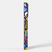 Psychedelische Paddestoel Swirl iPhone 16 Hoesje (Achterkant / Rechts)