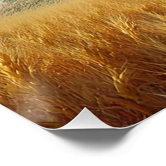 Psychedelische Paisley paddenstoelen Perfect Poster (Hoek)