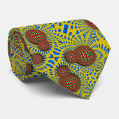 Psychedelische Paisley Wormhole optische illusie Stropdas (Opgerold)