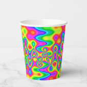 Psychedelische papierbekertjes papieren bekers (Links)