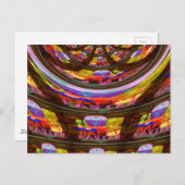 Psychedelische Pasen Kaleidoscoop Art Print Briefkaart (Voorkant / Achterkant)