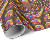 Psychedelische Pasen Kaleidoscoop Art Print Cadeaupapier (Rol Hoek)