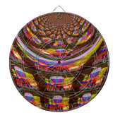 Psychedelische Pasen Kaleidoscoop Art Print Dartbord (Voorkant)