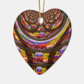 Psychedelische Pasen Kaleidoscoop Art Print Keramisch Ornament (Links)