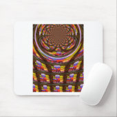 Psychedelische Pasen Kaleidoscoop Art Print Muismat (Met muis)