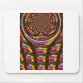 Psychedelische Pasen Kaleidoscoop Art Print Muismat (Voorkant)