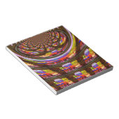 Psychedelische Pasen Kaleidoscoop Art Print Notitieblok (Schuin)