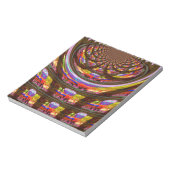 Psychedelische Pasen Kaleidoscoop Art Print Notitieblok (Linkerzijde)