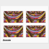 Psychedelische Pasen Kaleidoscoop Art Print Rechthoekige Sticker (Vel)