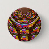 Psychedelische Pasen Kaleidoscoop Art Print Ronde Button 5,7 Cm (Voorkant)