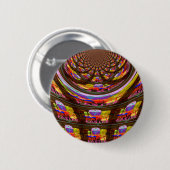 Psychedelische Pasen Kaleidoscoop Art Print Ronde Button 5,7 Cm (Voorkant /achterkant)