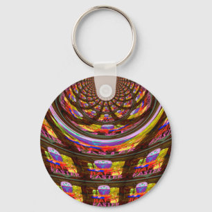 Psychedelische Pasen Kaleidoscoop Art Print Sleutelhanger