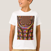 Psychedelische Pasen Kaleidoscoop Art Print T-shirt (Voorkant)