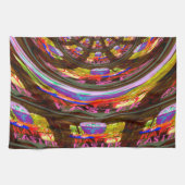 Psychedelische Pasen Kaleidoscoop Art Print Theedoek (Horizontaal)