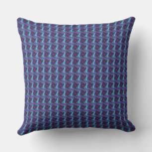 Psychedelische Patchwork Blauwgroen Paarse Aubergi Kussen