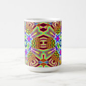 Psychedelische Patroon 3X6 Koffiemok (Center)