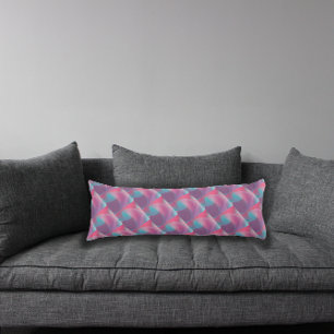 Psychedelische patroonturquoise lavender lichaamskussen