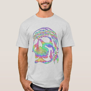 Psychedelische Piraat Schedel T-shirt