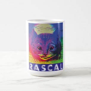 Psychedelische Pop Art Cheshire Cat Schelm Alice I Koffiemok