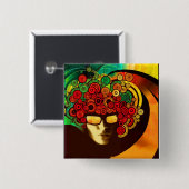 psychedelische pop vierkante button 5,1 cm (Voorkant /achterkant)