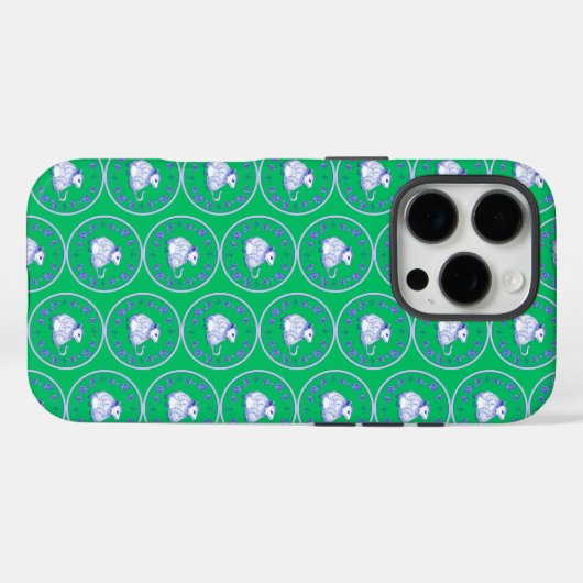 Psychedelische Possum iPhone Case (Achterkant (horizontaal))