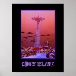 Psychedelische Poster van Parachute Jump