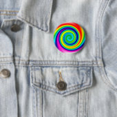 Psychedelische Prints Ronde Button 5,7 Cm (In situ)