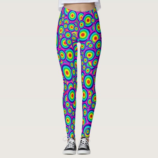 Psychedelische Psycho Broek Leggings (Voorkant)