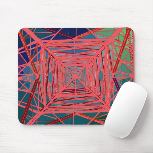 psychedelische pylon muismat (Met muis)