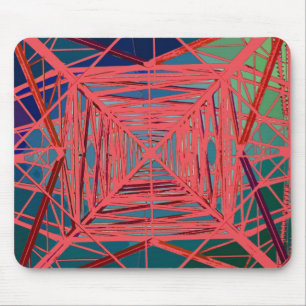 psychedelische pylon muismat