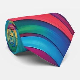 Psychedelische regenboog Abstracte Stropdas