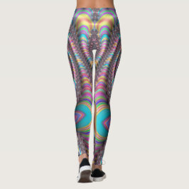 Psychedelische Regenboog Eenhoorn Nautilus 3D Frac Leggings